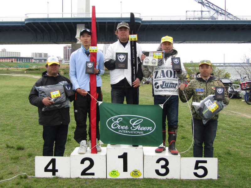 NBCチャプター大阪第1戦エバーグリーンCUP上位のフィッシングパターン写真 2018-04-08大阪府淀川・城北ワンド