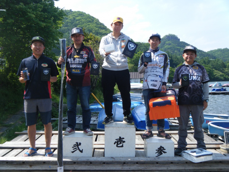 NBCチャプター群馬第2戦サンビームCUP上位のフィッシングパターン写真 2018-05-27群馬県榛名湖