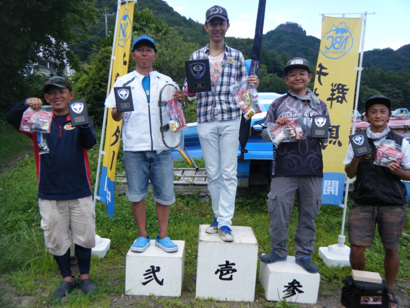 NBCチャプター群馬第4戦ベイトブレスCUP上位のフィッシングパターン写真 2018-08-26群馬県榛名湖