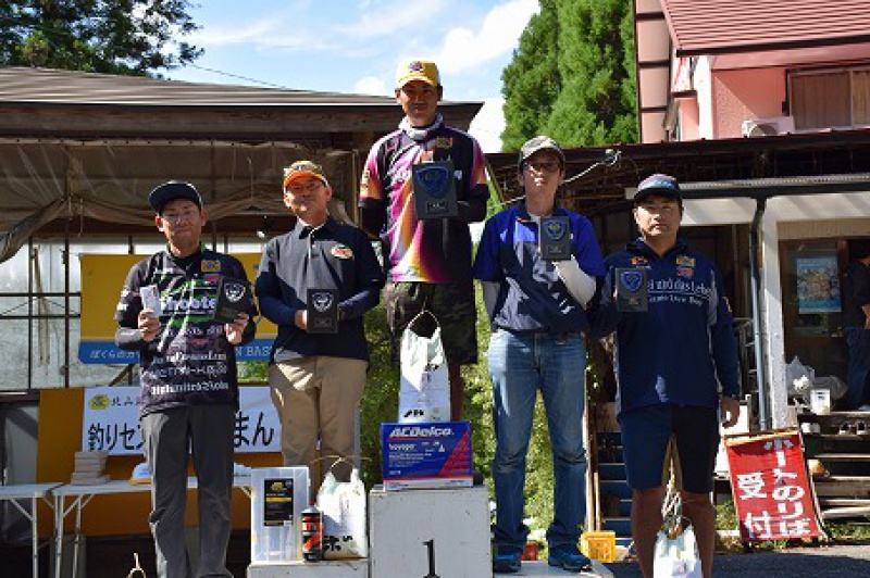 NBCチャプター北山湖第5戦釣りセンターうおまんCUP上位のフィッシングパターン写真 2018-08-26佐賀県北山湖