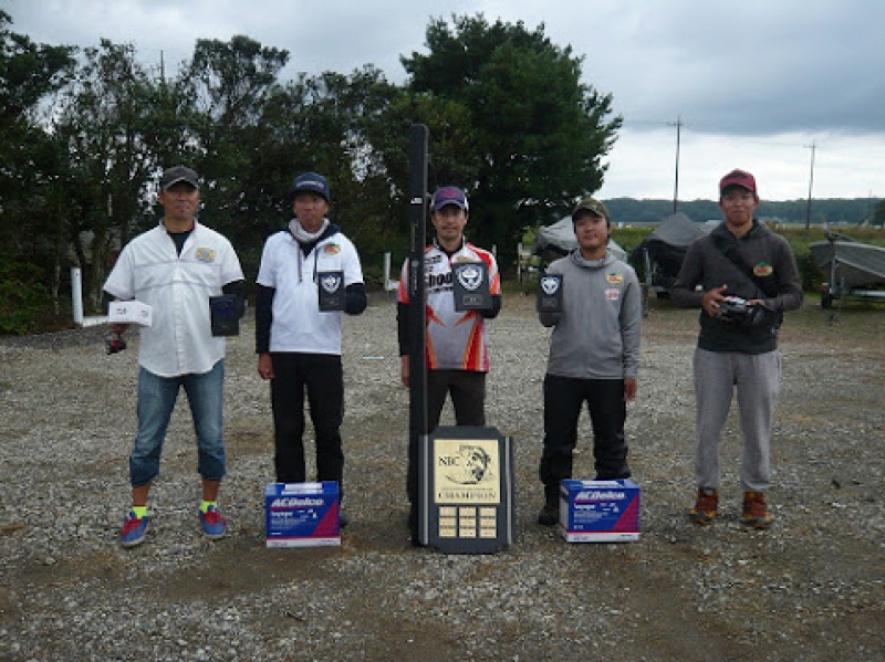 NBCチャプター関東Bブロックチャンピオンシップ上位のフィッシングパターン写真 2018-10-14千葉県印旛沼