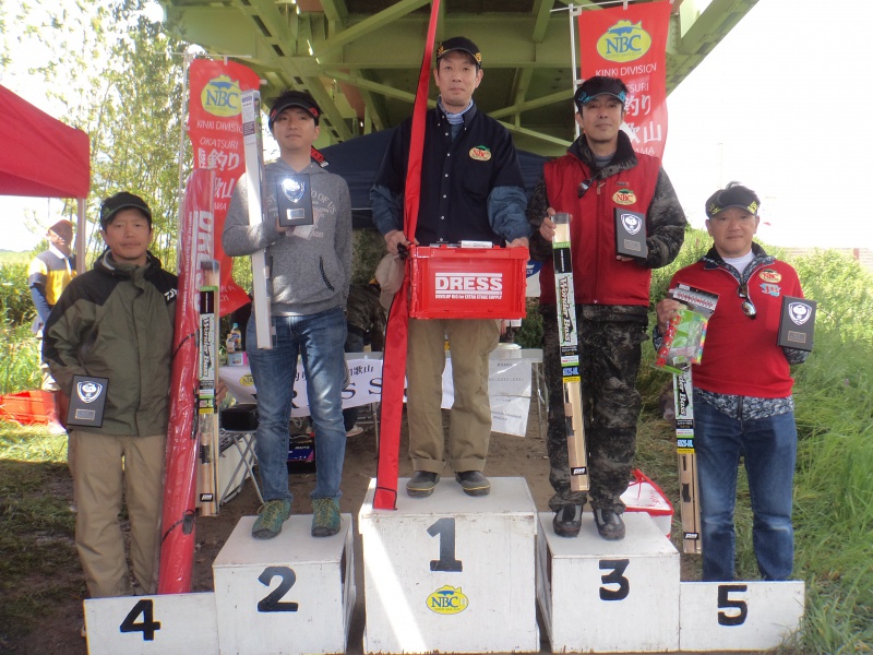 NBC陸釣りクラブ和歌山第2戦ドレスCUP上位のフィッシングパターン写真 2018-04-15和歌山県紀の川