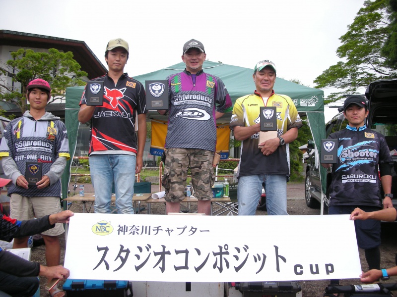 NBCチャプター神奈川第2戦スタジオコンポジットCUP上位のフィッシングパターン写真 2018-06-24神奈川県芦ノ湖