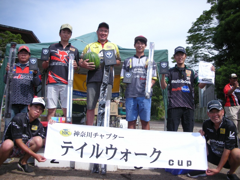 NBCチャプター神奈川第3戦テイルウォークCUP上位のフィッシングパターン写真 2018-07-22神奈川県芦ノ湖