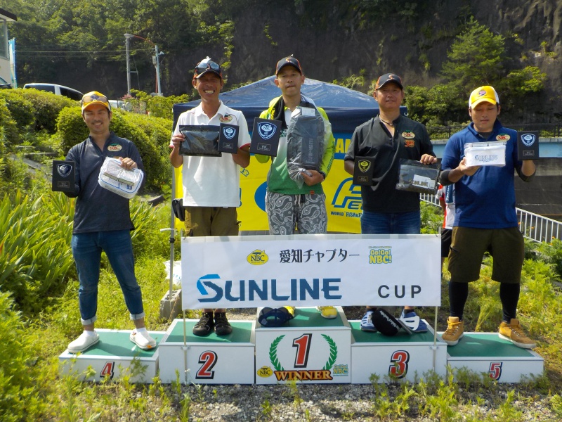 NBCチャプター愛知第3戦サンラインCUP上位のフィッシングパターン写真 2019-07-28愛知県入鹿池