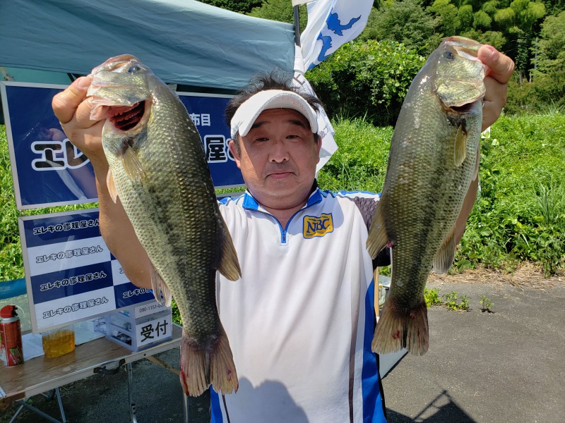 NBCチャプター布目第4戦エレキの修理屋さんCUP上位のフィッシングパターン写真 2019-08-04奈良県布目ダム