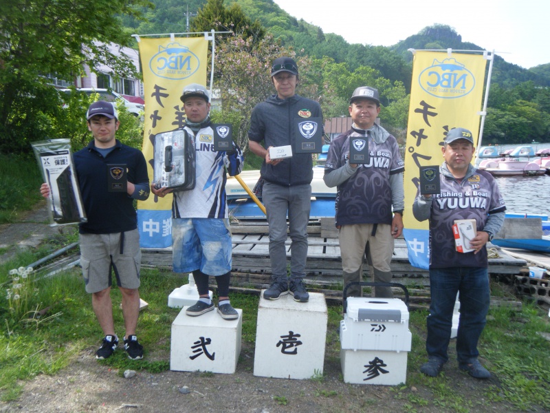 NBCチャプター群馬第2戦サンビームCUP上位のフィッシングパターン写真 2019-05-26群馬県榛名湖