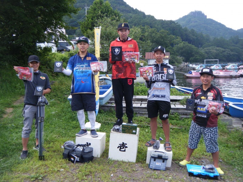 NBCチャプター群馬第4戦ベイトブレスCUP上位のフィッシングパターン写真 2019-08-25群馬県榛名湖