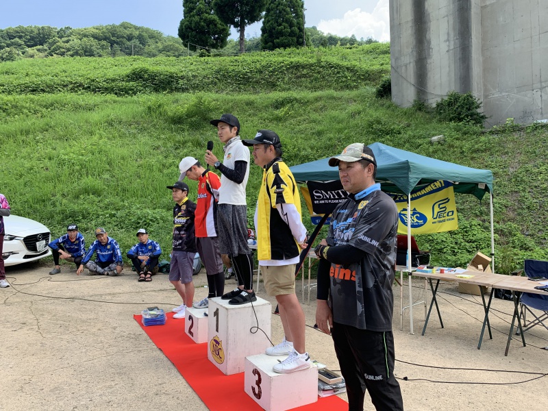 NBCチャプター広島第4戦スミスCUP上位のフィッシングパターン写真 2019-07-07広島県・山口県弥栄湖