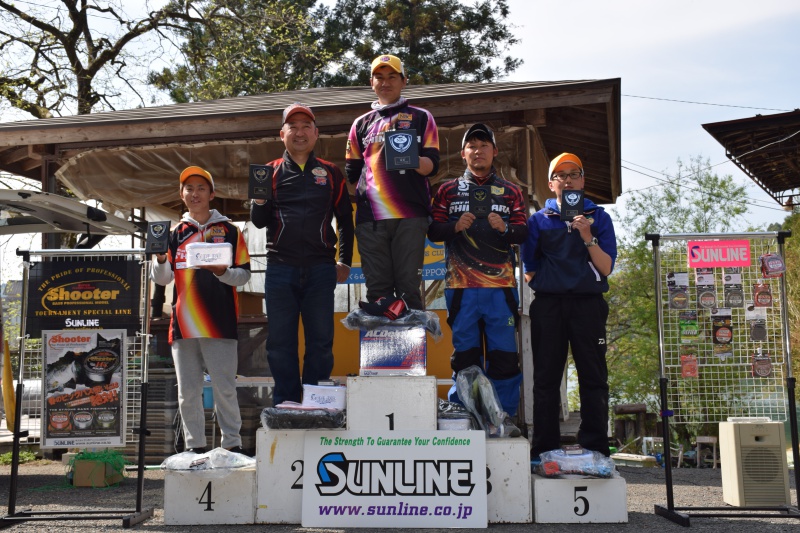 NBCチャプター北山湖第1戦サンラインCUP上位のフィッシングパターン写真 2019-04-21佐賀県北山湖