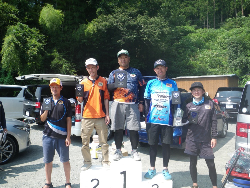 NBCチャプター神流湖第4戦ノリーズCUP上位のフィッシングパターン写真 2019-08-04埼玉県神流湖