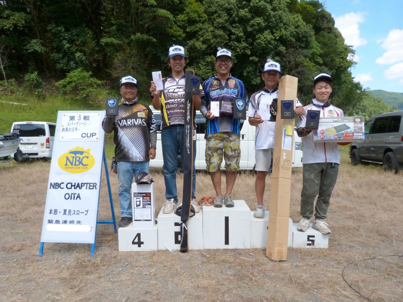 NBCチャプター大分第3戦エバーグリーン・釣具の三平CUP上位のフィッシングパターン写真 2019-08-04大分県松原ダム