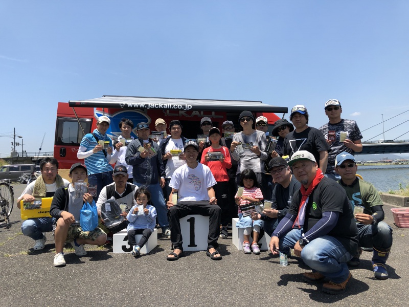 NBC陸釣りクラブ広島第2戦イマカツCUP上位のフィッシングパターン写真 2019-06-09広島県芦田川