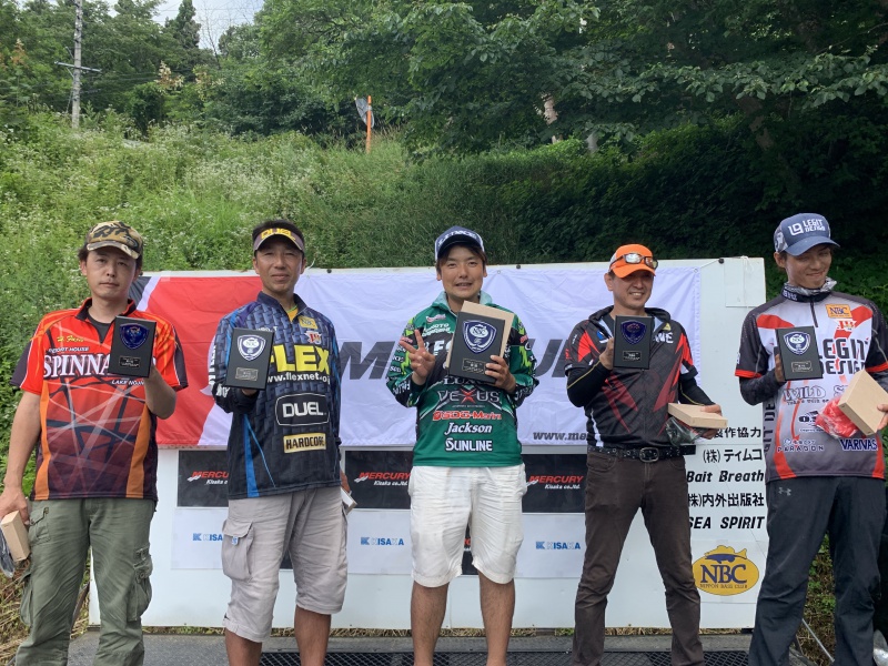 NBCチャプター長野・野尻湖第3戦キサカマーキュリーCUP上位のフィッシングパターン写真 2019-07-28長野県野尻湖