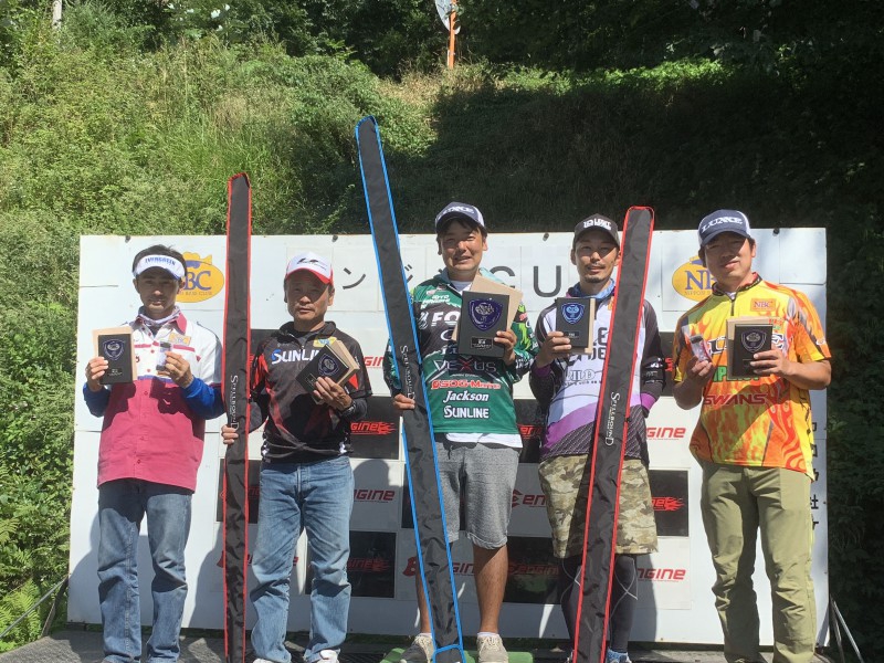 NBCチャプター長野・野尻湖第5戦エンジンCUP上位のフィッシングパターン写真 2019-09-08長野県野尻湖