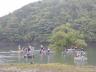 1_いよいよ出走・緊張の瞬間（湖面は増水）