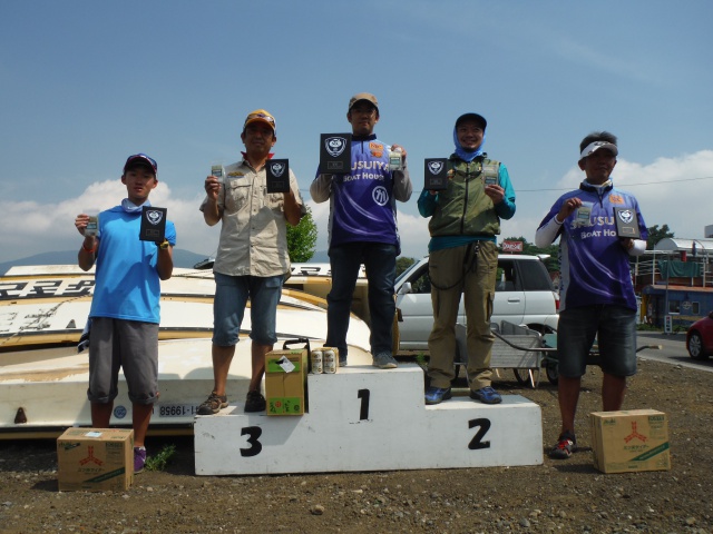 NBCチャプター山中湖第2第2戦ケイテックCUP上位のフィッシングパターン写真 2015-07-26山梨県山中湖