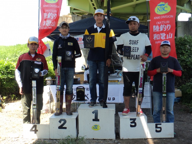 NBC陸釣りクラブ和歌山第5戦タックルベリーCUP上位のフィッシングパターン写真 2015-08-23和歌山県紀の川