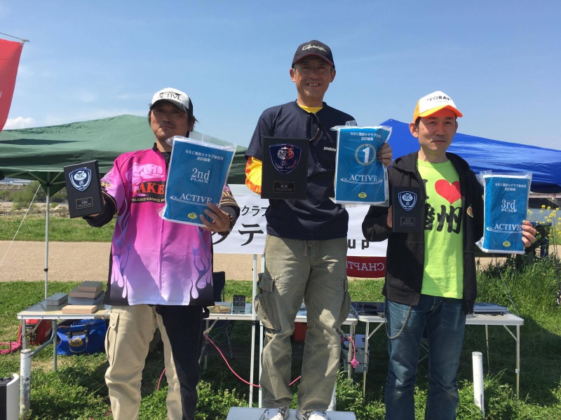 NBC陸釣りクラブ加古川第1戦アクティブCUP上位のフィッシングパターン写真 2017-04-16兵庫県加古川東岸